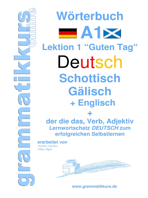 Title details for Wörterbuch Deutsch--Schottisch--Gälisch Englisch by Edouard Akom - Wait list